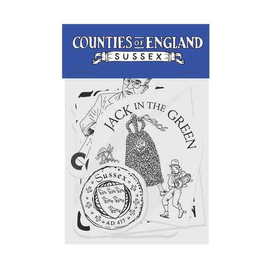 Counties of England SUSSEX Sticker Pack