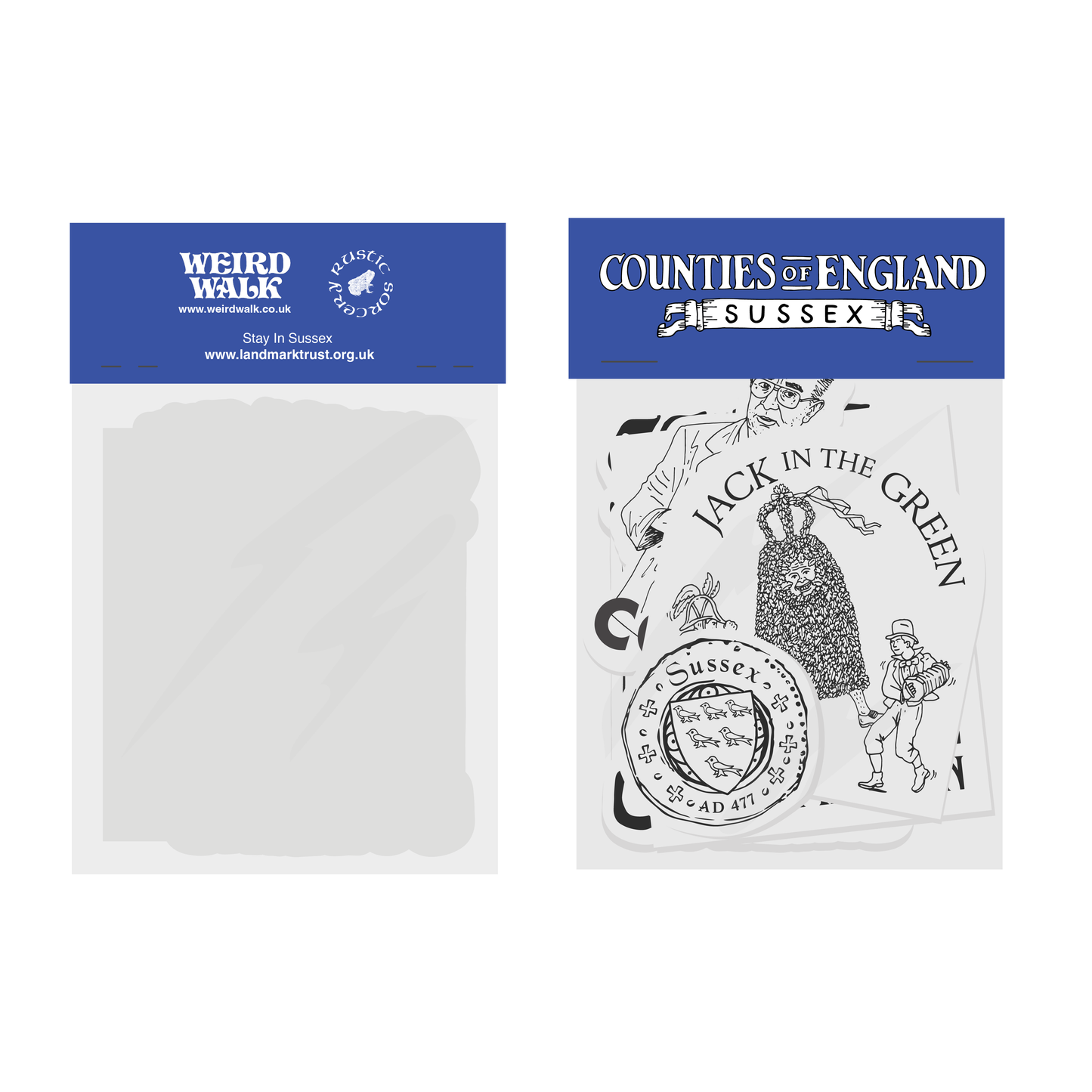 Counties of England SUSSEX Sticker Pack