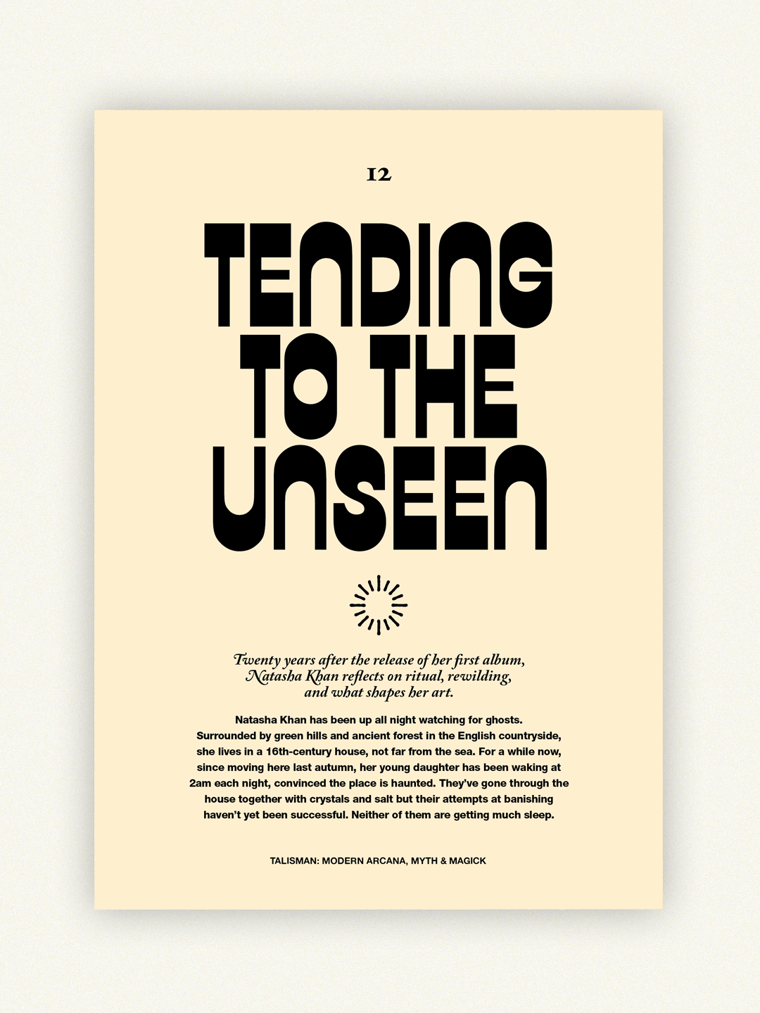 TALISMAN ZINE (PRE-ORDER)